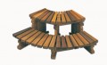 Cedar 2-Tier Corner Step
