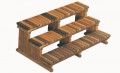 Cedar 3-Tier Step 36"